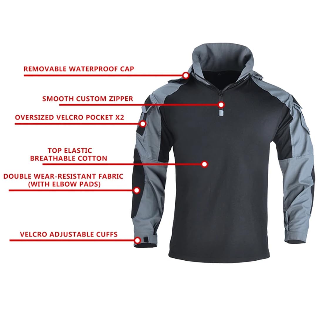 Trajes tácticos, ropa de caza, kit de camuflaje para combate, uniforme de trabajo, pantalones cargo, camping y senderismo