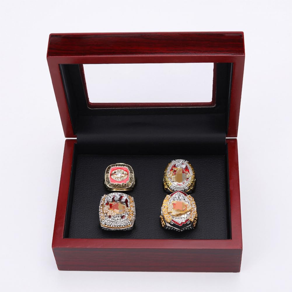 1969 2019 2022 2023 KC Championship Ring Réplique Super Bowl Champions Rings Set NFL Memorabilia Collectibles Meilleurs Cadeaux pour Hommes Femmes Amis Amateurs de Rugby Anciens
