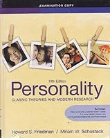 Personality: Classic Theories and Modern Research - Examination Copy 020505076X Book Cover