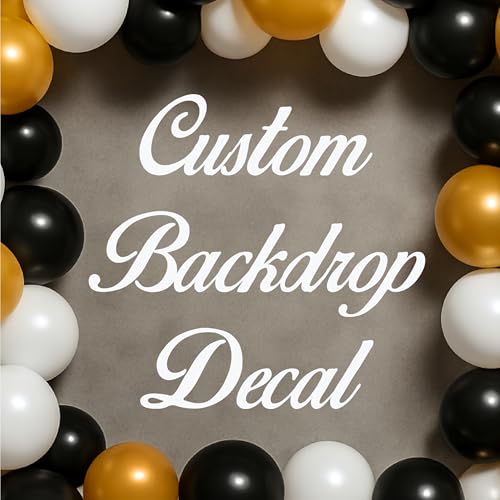 Custom Name Decal for Wall, Mirror, or Party Arch – Personalized Vinyl Letter Stickers for Birthday Banner, Baby Shower, Graduation or Backdrop Decor – Name Wall Decals for Party Decorations