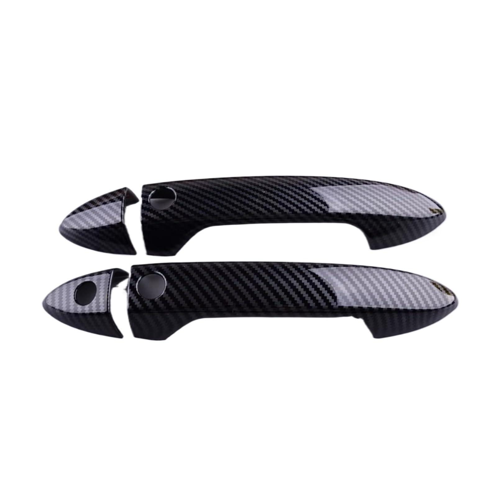 JJRFVBGT Door Handle Trim Compatible with Accord Coupe 2013 2014 2015 2016 2017 ABS Carbon Fiber Front Cover Trim Car Exterior Door Handle Housing