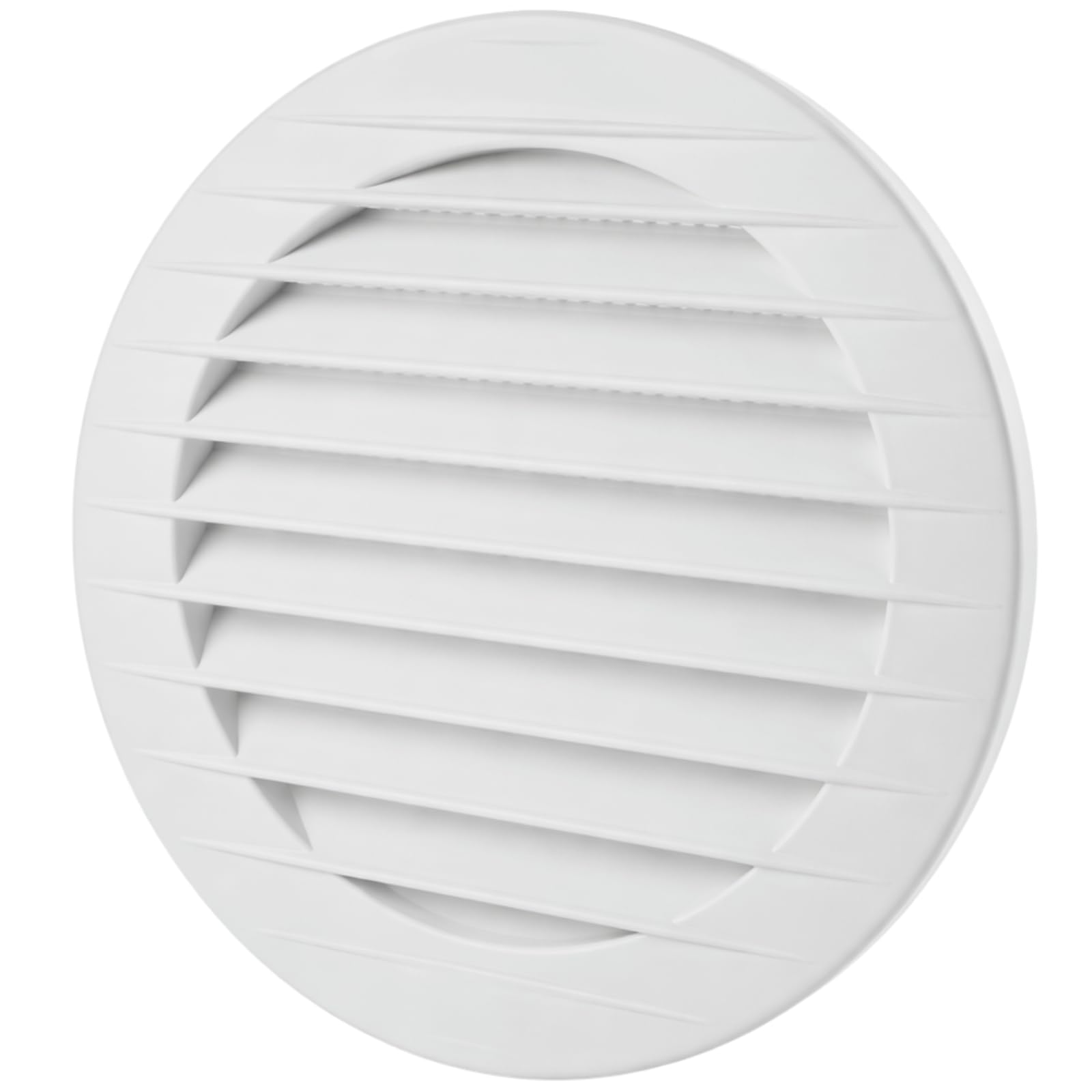 Ventilation Grille End Grille Round Diameter 90 mm White T44w with Insect Net Grille ABS Plastic Weather-Resistant Insect Protection