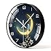 Runde Wanduhr Wohnzimmer Neue Acryl Quarz Uhr 3D Uhr Home Decoration heißen Metall Wandaufkleber-24_10 Zoll