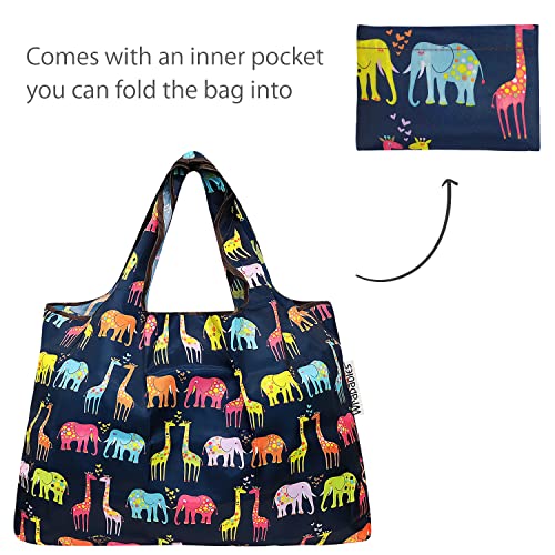Image of allydrew Large Foldable Tote Nylon Reusable Grocery Bag