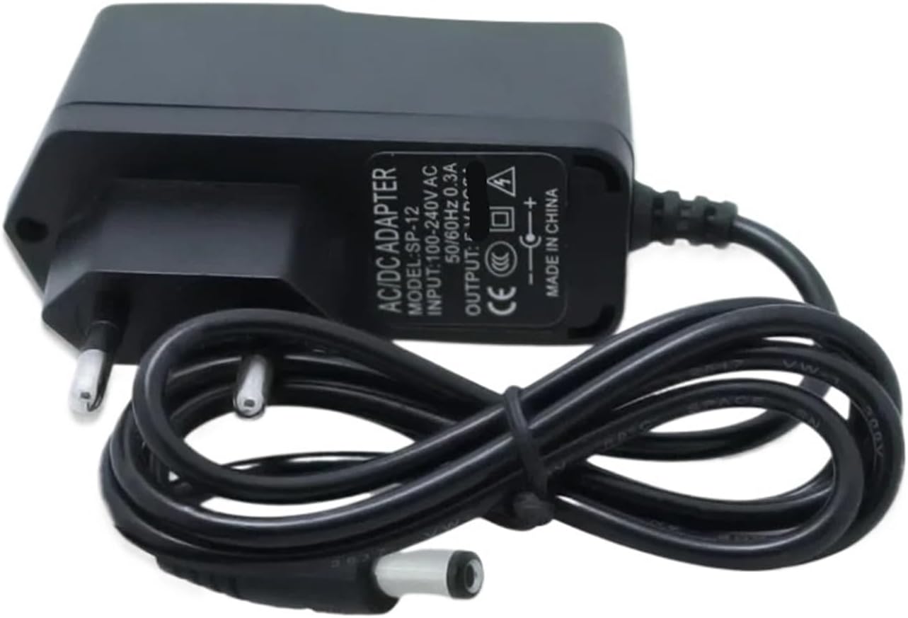 AC 110-240V DC 5V 6V 7.5V 9V 12V 0.5A 0.6A 1A 2A Power Adapter(1A,9V,EU Plug)