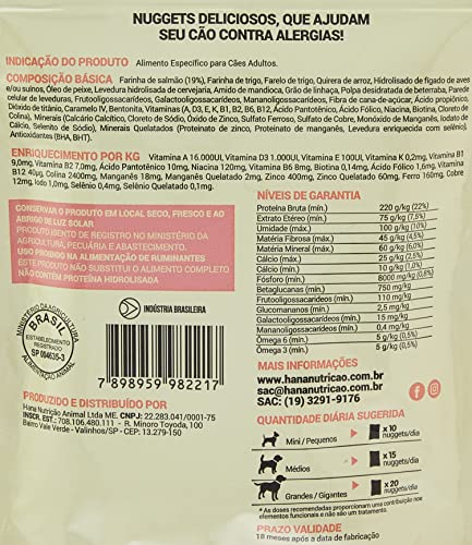 Hana Healthy Life Snacks Hypoallergenic- Proteção Antialérgica P/Cães Adultos- 65G
