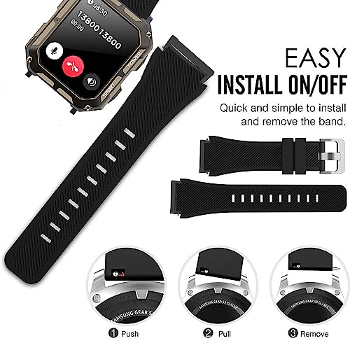 Correa clásica silicona para Ticwatch Pro 5 miniatura 4