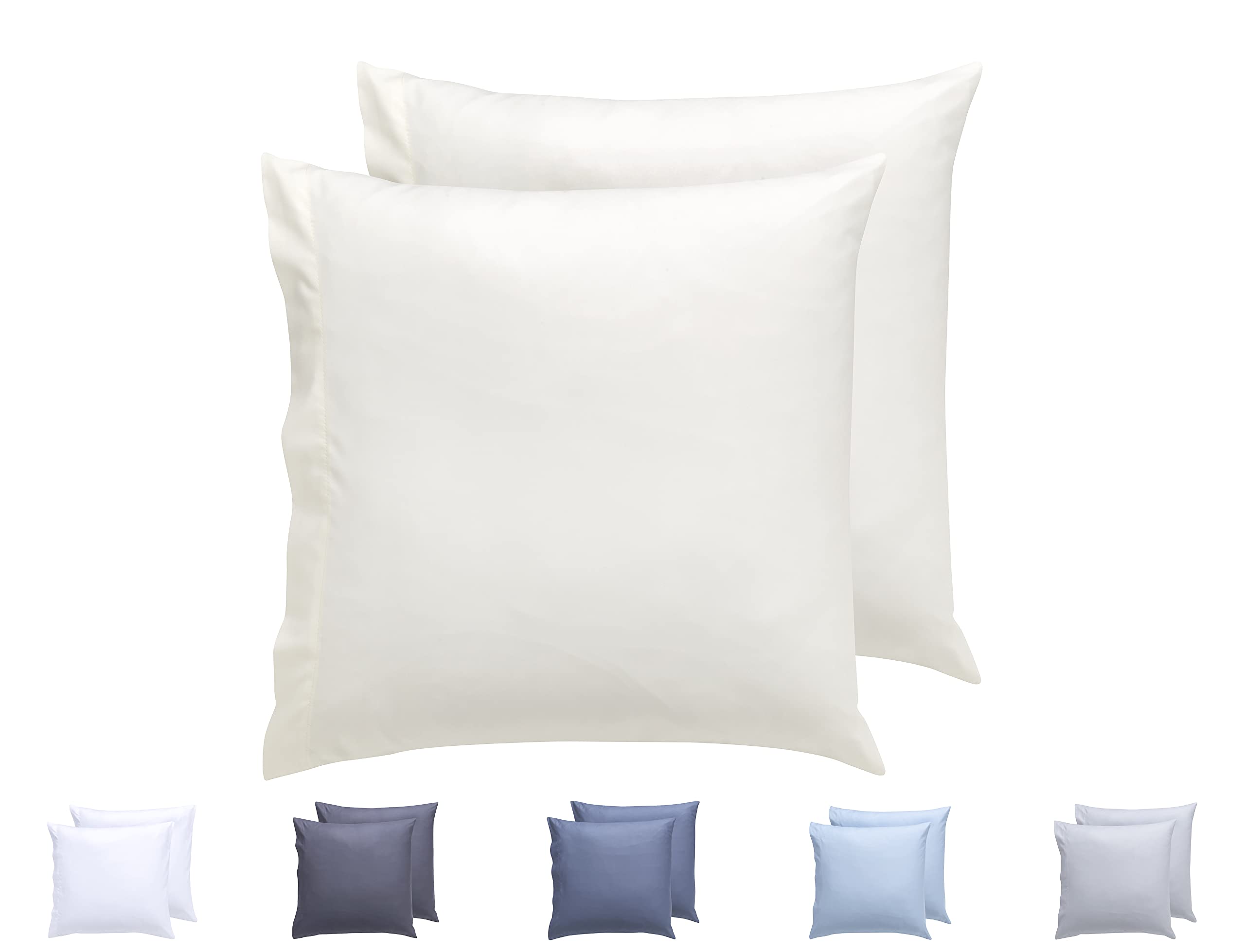 Todocama Set of 2 Extra Soft Hypoallergenic Microfibre Pillow Cases