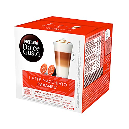 Capsulas De Cafe Dolce Gusto NESCAFÉ Dolce Gusto Latte Macchiato Caramel | Cápsulas de Café - 16 cápsulas de café