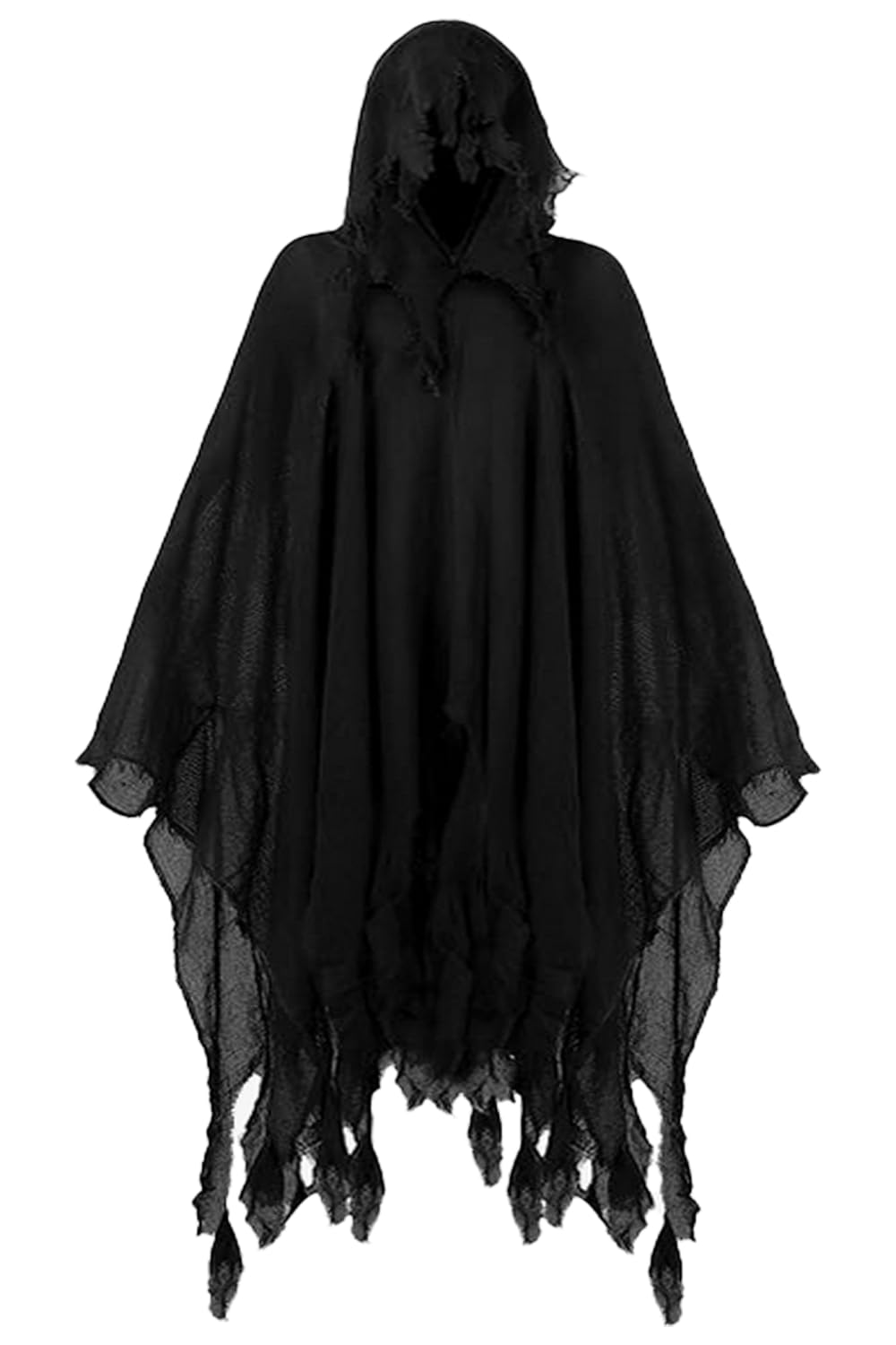 GOLDSTITCH Halloween Hooded Cloak Costume Halloween Grim Reaper Cosplay Costumes Cape Black