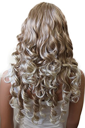 Prettyshop Perücke, komplett, Unisex, natürliches Aussehen, glatt, langes Haar, für Rollenspiele und Partys