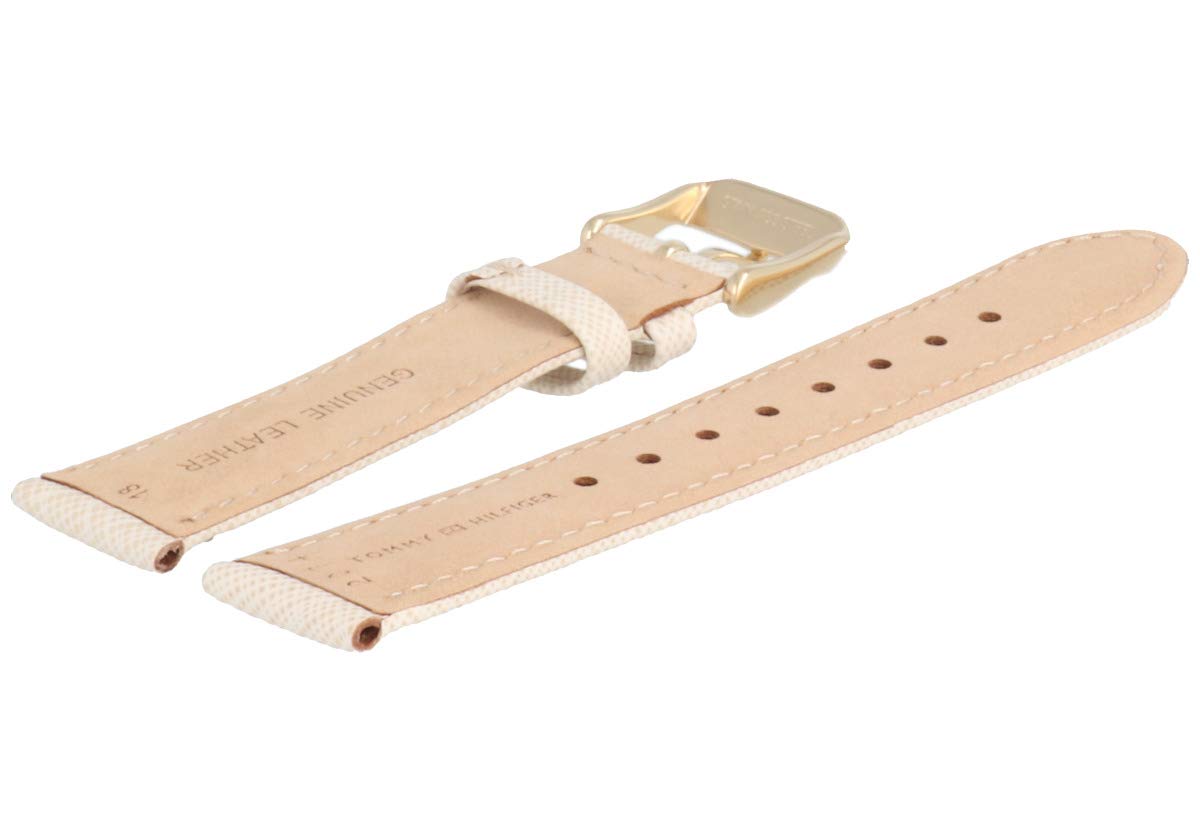 Tommy Hilfiger Correa De Reloj 18mm Cuero Crema - Muster 679302074