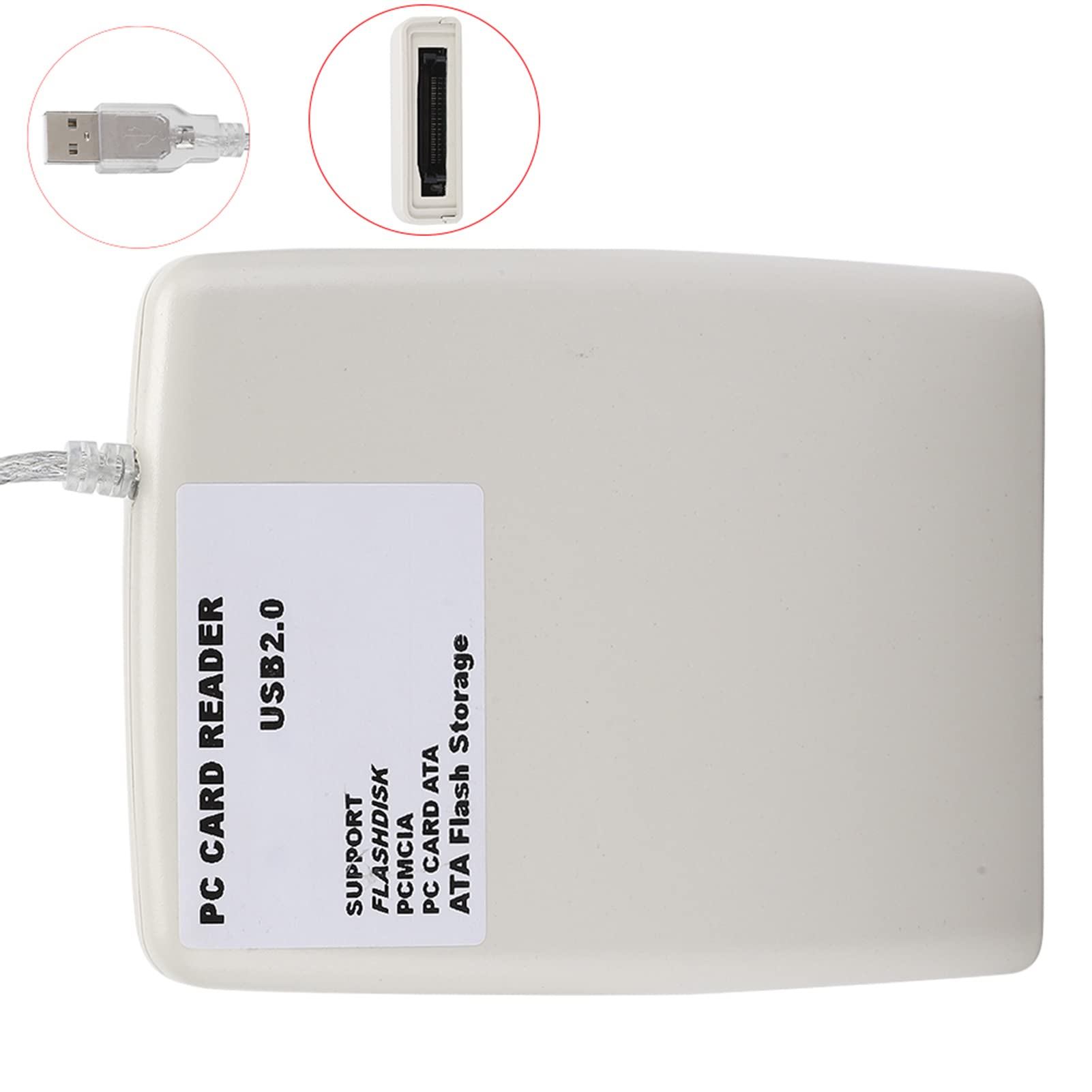 Pilipane Lettore di Schede USB,Lettore di Schede SD, Lettore di Schede Archiviazione Industriale Convertitore Portatile Memoria PCMCIa a 68 Pin PCATa Ad Alta velocità
