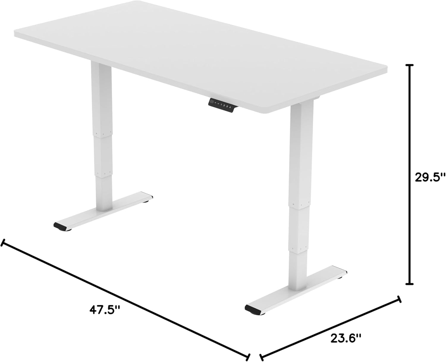 FLEXISPOT E6 Essential Standing Desk Frame dimensions