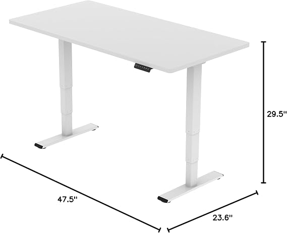 Dual Motor Standing 3 Stages Electric Height Adjustable Stand Up Desk Frame Only,Black Frame-Stage Lite Leg
