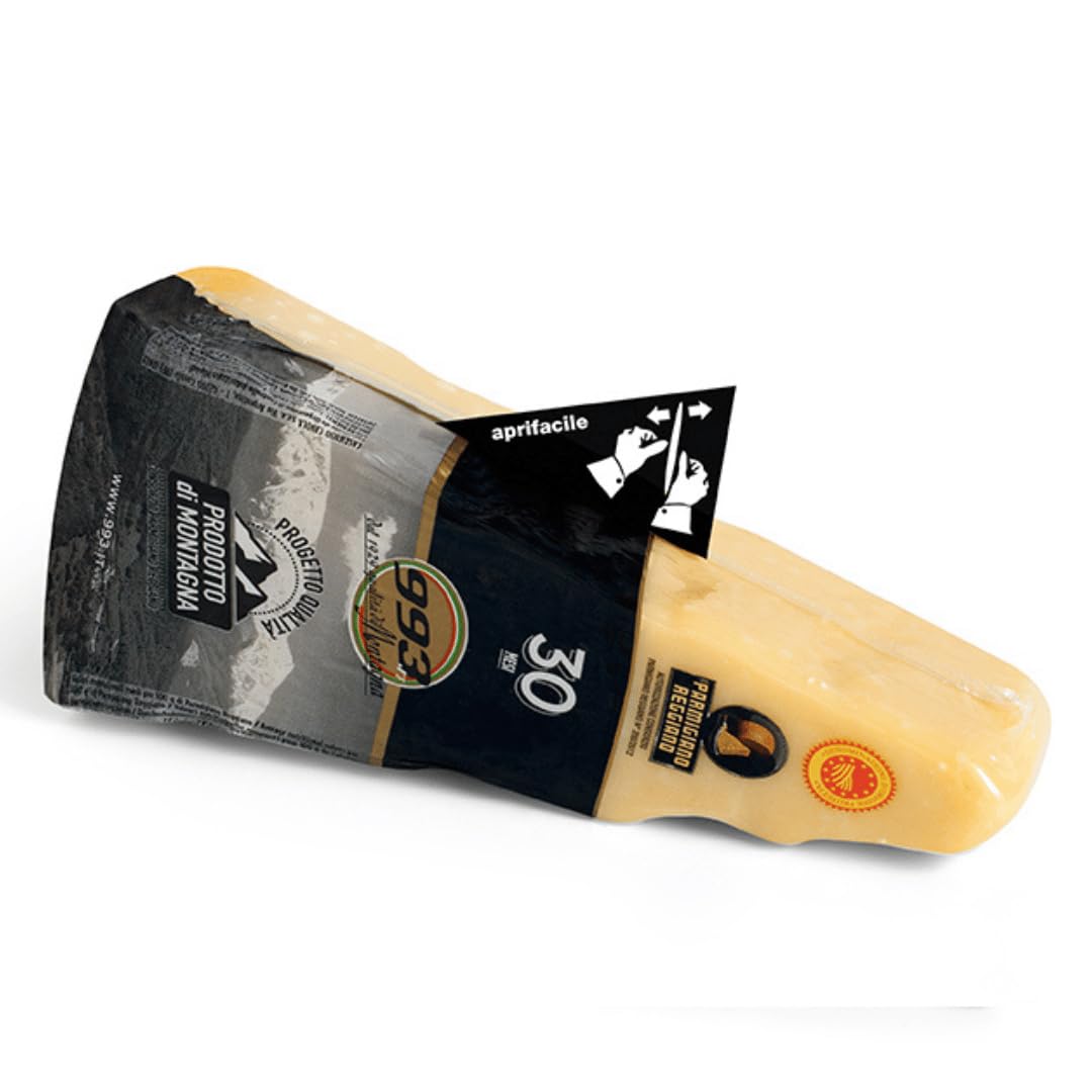 Parmigiano Reggiano® DOP di Montagna "Casello 993" 30 mesi Cavola 250g | Parmigiano spicchio confezione sottovuoto termoretraibile | filiera corta
