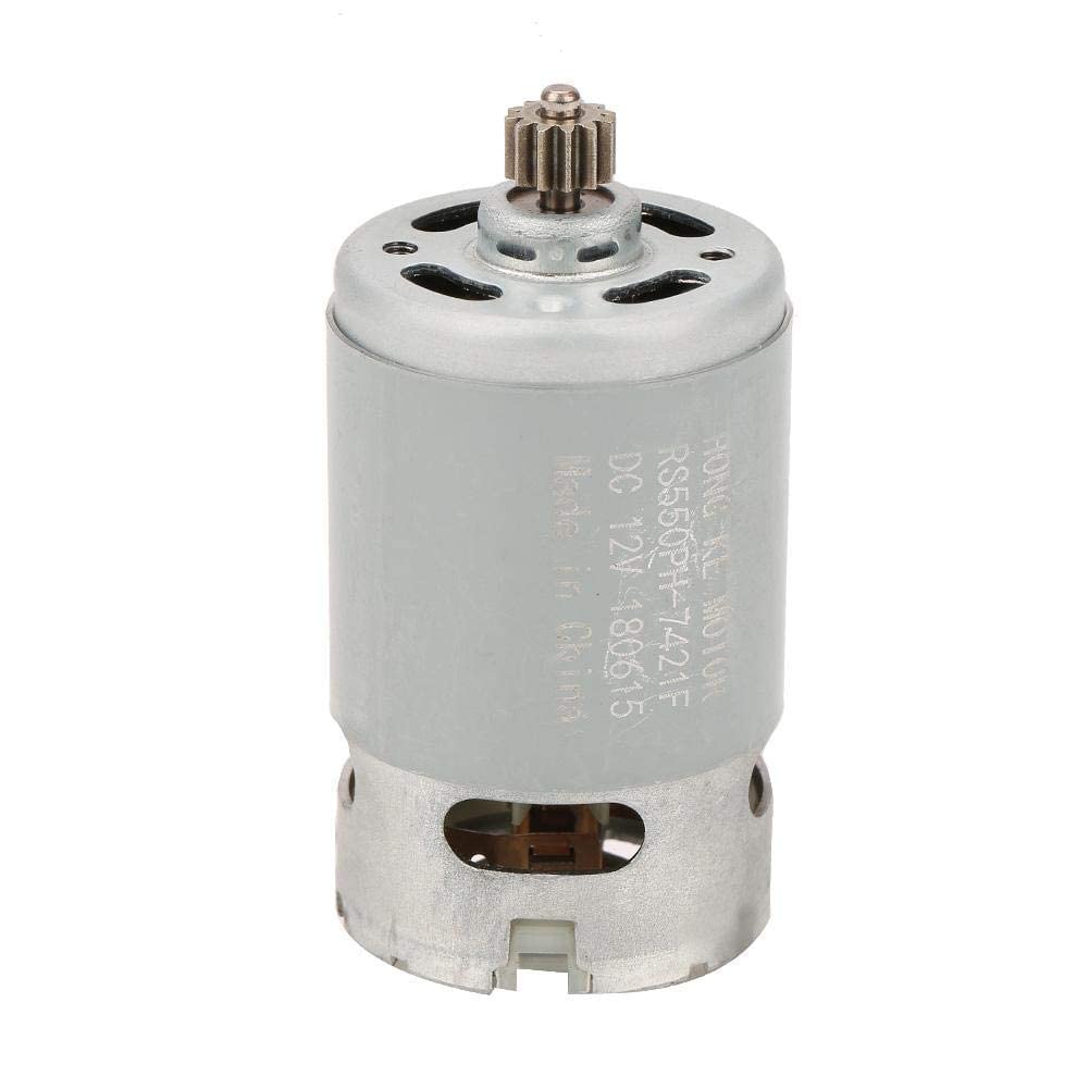 Motore a Corrente Continua Industriale a Due Velocità 12 Denti con Coppia Elevata a Basso Rumore per Trapano Elettrico (12V)