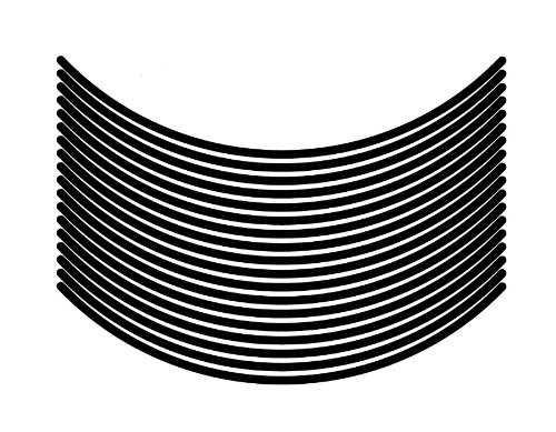 エムディーエフ リムストライプ ソリッドタイプ ブラック 6mm幅 17インチ RIM-6M-BK-17N