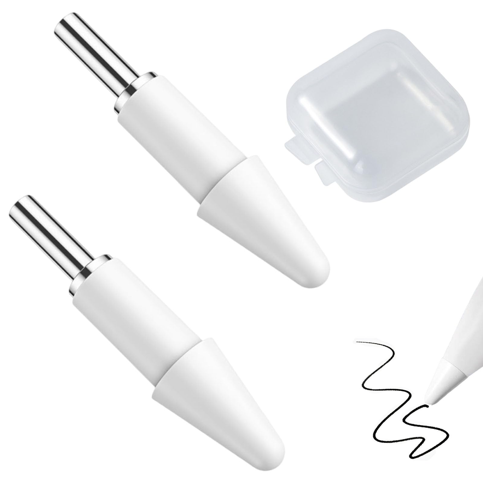 2 Pack Stylus Pen Nibs Replacement Compatible with Smart Pen 2nd Generation, Smooth Pens Nibs for Writing Drawing Sketching and Art Drawing, Writing Drawing Tablet Pencil Tip-picture-14