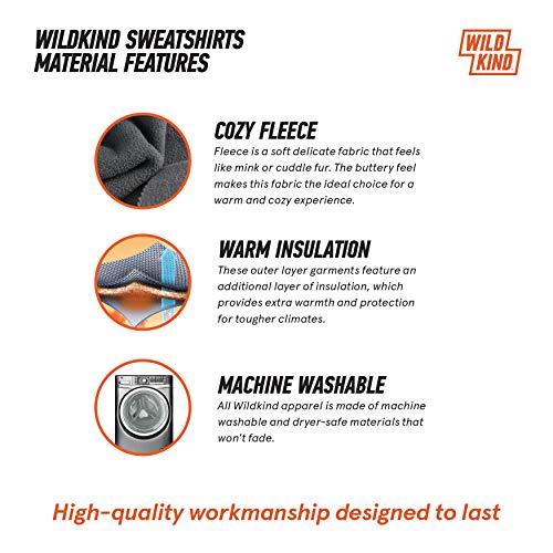 Men's Women's Sweater Jacket Full Zip Fleece Animal Wildlife Sweatshirt Wildkind4