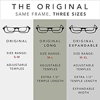 Vista 10 de Clic Lentes de lectura magnéticos para hombres o mujeres, lectores de computadora, originales expandibles (M-XL, negro, aumento de 1.75)