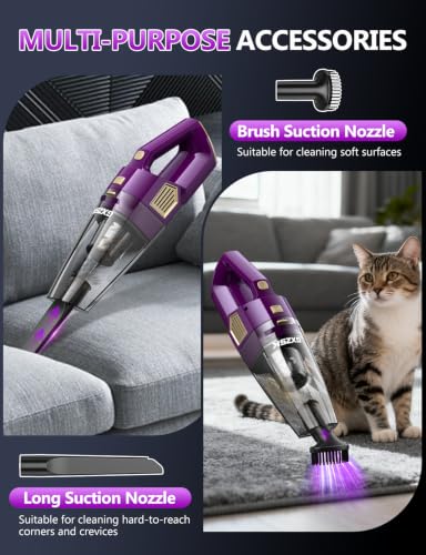 Image of Gxzsk Handheld Vacuum Cordless, 15000PA Hand Held Car Vacuum Cleaner
