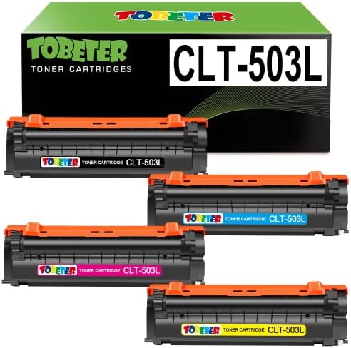 ToBeter Compatible CLT-503L Toner Cartridge Replacement for Samsung CLT 503L K503L Y503L M503L C503L 4 Pack for Samsung ProXpress SL-C3060FW C3010DW C3010ND Printer (1 Black 1 Cyan 1 Magenta 1 Yellow)
