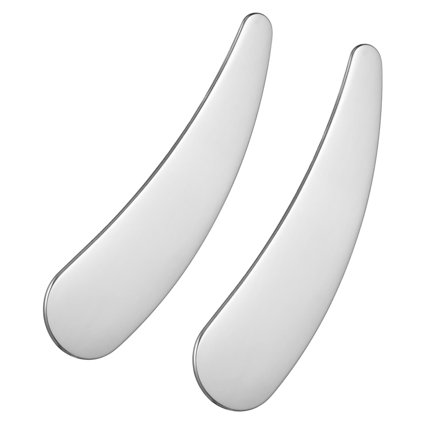 HONMEET Stainless Steel Face Scoop Mini Makeup Spatula Skincare Tool for Estheticians