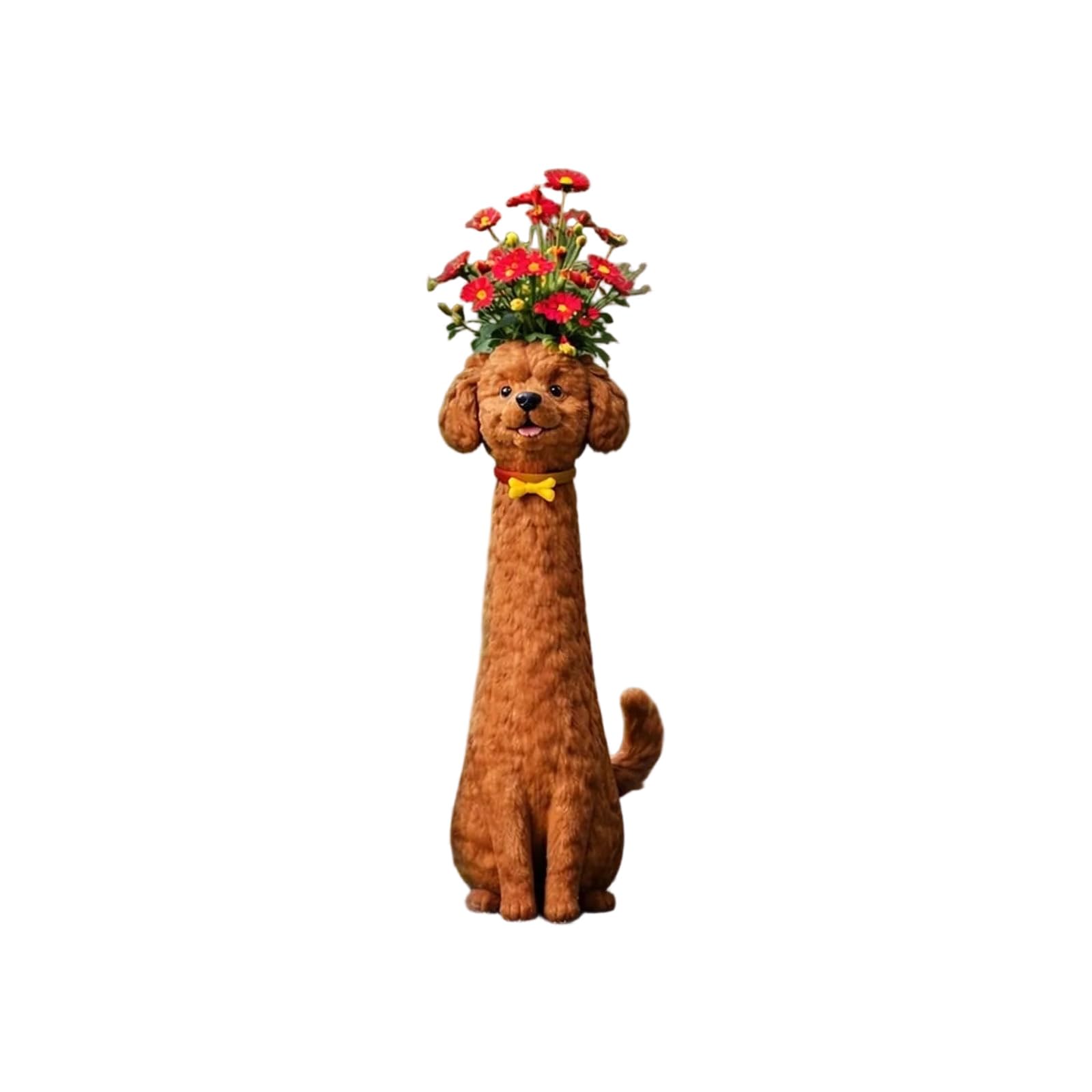 Oxxggkao Wacky Puppy Vases Decorative Resin Sculpture Ornament for Housewarming Wacky Dog Vases