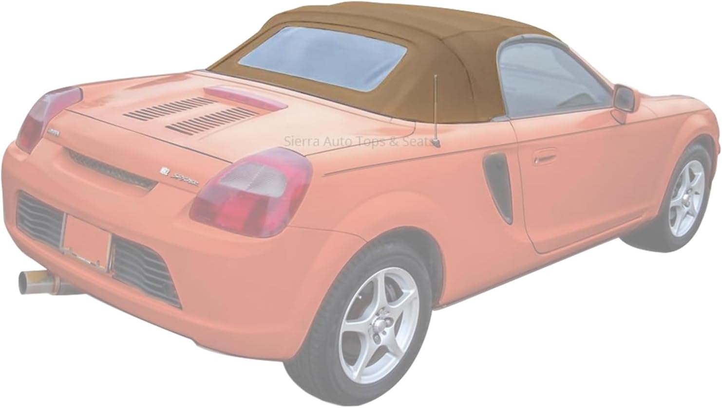 Sierra Auto Tops Convertible Top Replacement for Toyota MR2 Spyder 2000-2007, Cabrio Vinyl, Tan