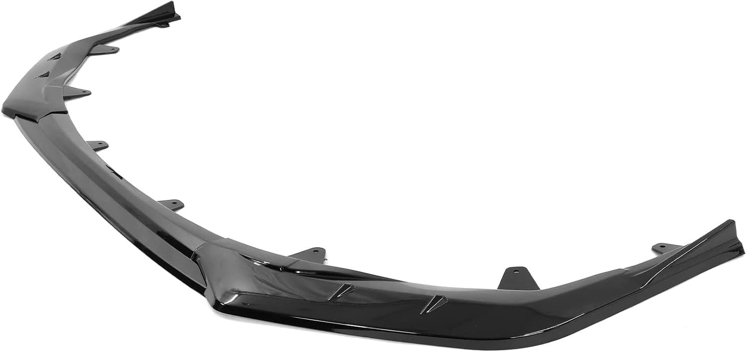 IKON MOTORSPORTS, Front Bumper Lip Compatible with 2020-2024 Toyota Corolla SE XSE 4-Door Sedan, Gloss Black 3PC PP Polypropylene IKON Style Front Lip Lower Chin Spoiler Splitter