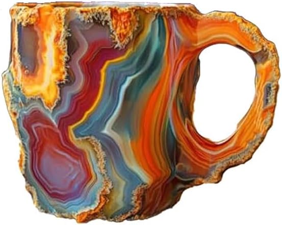 Mineral crystal coffee cup, multi-color coffee pot (color-A)