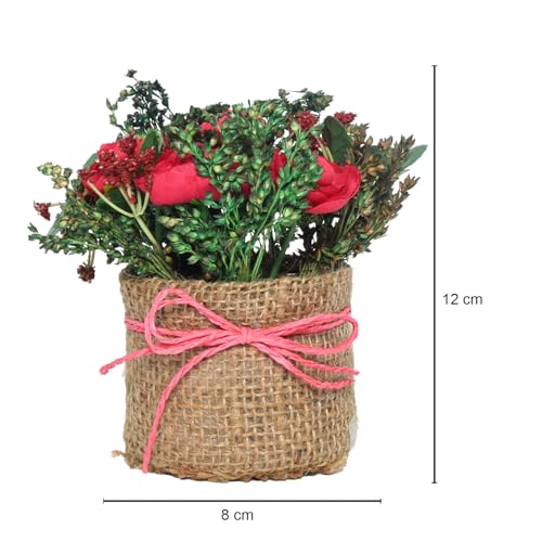 Image of Cortina Cylindrical Tea Orange RoseEco Sustainable Flower for Home - Multicolor-12