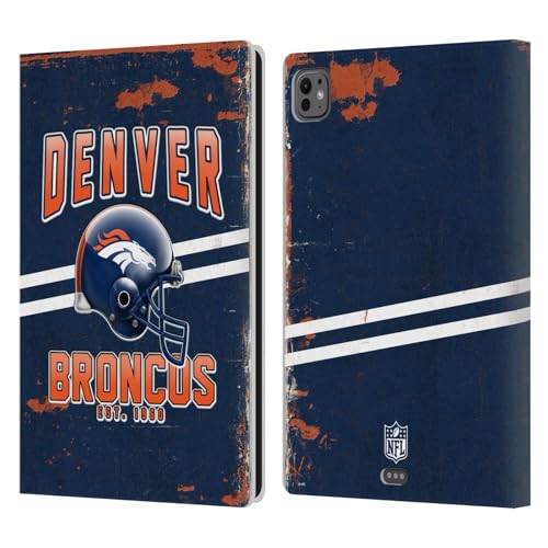 Étui Denver Broncos pour iPad Pro 11 M4 M5 Housse Portefeuille en Cuir