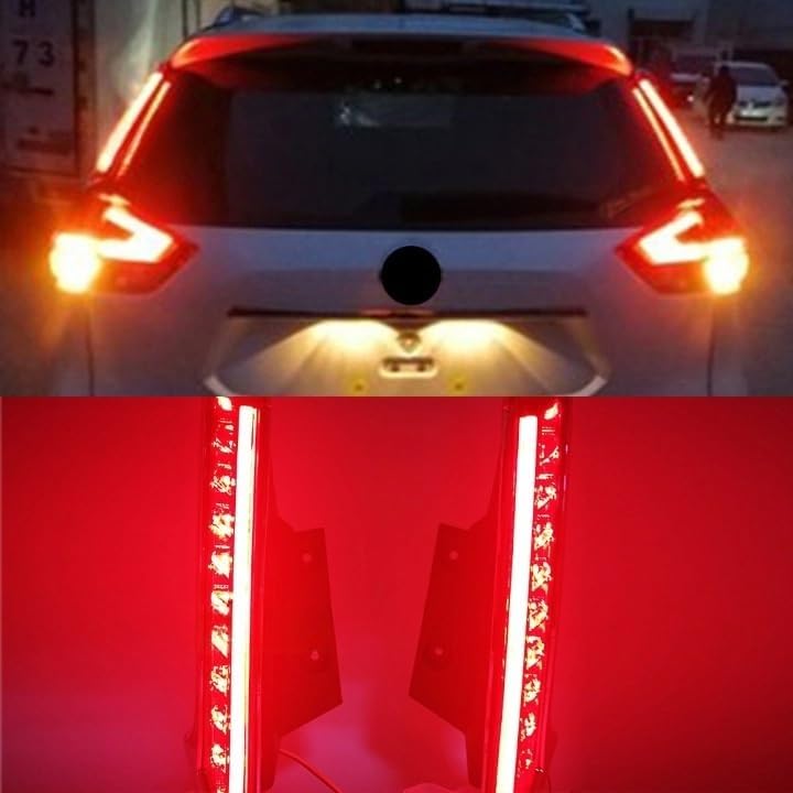 Miniatura 7 de 2 luces traseras LED compatibles con luz de freno LED para Nissan Xtrail X-Trail X Trail 2014 2015 2016 2017 2018 2019 2020 (color  2 funciones,
