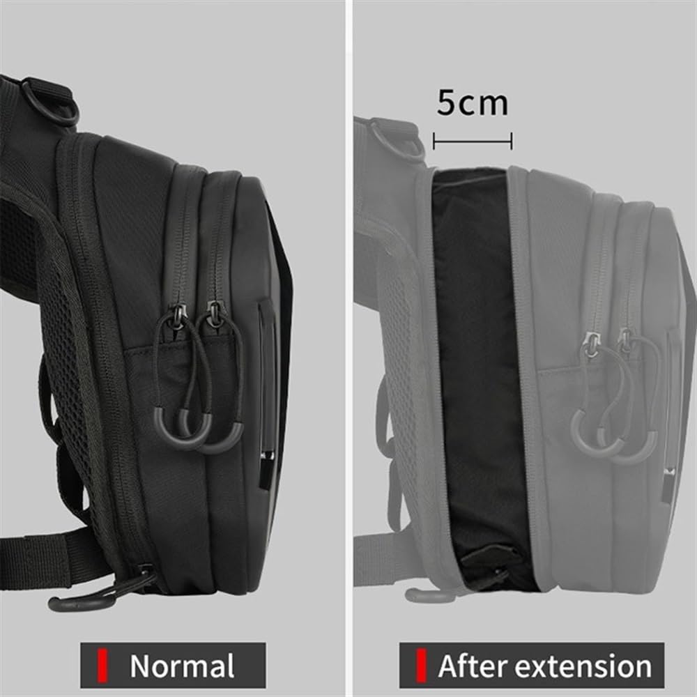 Pernera Moto Bolsa for Motocicleta for Hombre, Bolsa Lateral for Pierna de, Carcasa Dura, riñonera for teléfono for, cartuchera for