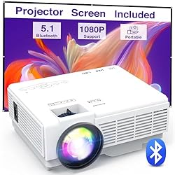 Mini Projector Portable with Screen