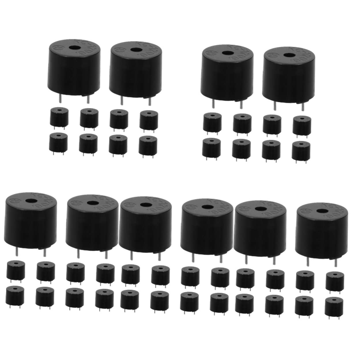 CIYODO 5sets Passive Electric Alarm 5v Piezo Ideal for Electronic Devices 10pcs*5