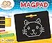 Magamaze - Pizarra Magnética de Dibujo Magpad (Grande, Negro/Rojo)
