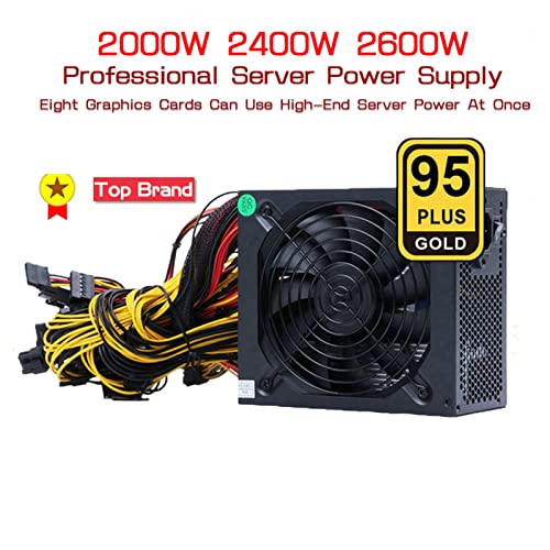 Alimentation rig crypto anti plantage 2600W efficacité 95%