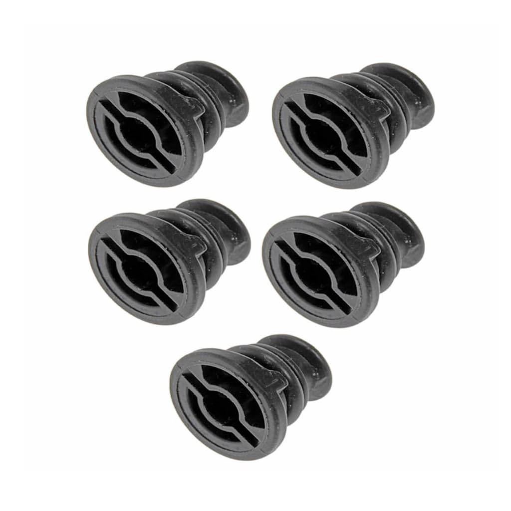KarParts360 for Porsche 911 2017-2025 Engine Oil Drain Plugs | 5 Pieces | Nylon Material | Black | Medium Thread Type | O-Ring Gasket Type | Replacement for 6L103801, 6L103801D