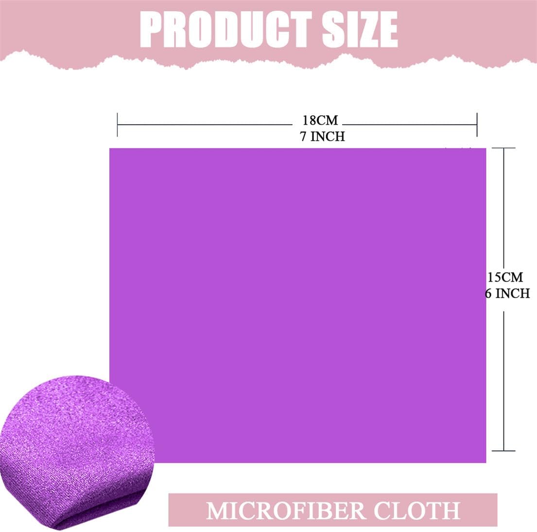 Microfiber Cleaning Cloth for Glasses, 30 Pack Ultra Fine Lens Cleaning Clothes for Screens Eyeglasses and Phones(6X7 INCH)