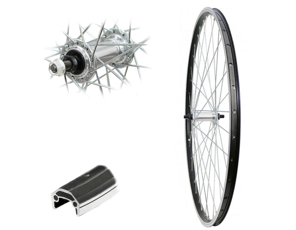 Vorderrad 26" Ventura Double Hohlkammerfelge schwarz Laufrad MTB 19-559 für Felgenbremse 26 Zoll