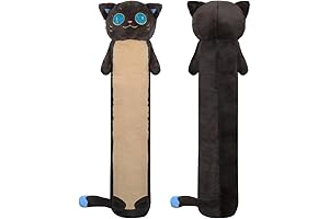 MerryXD Long Black Cat Plush Kawaii Body Pillow