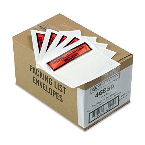 Box Partners 6 x 9 Clear Face Document Envelopes