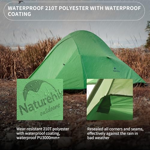 Naturehike Cloud-Up 1 Person Tent, Lightweight Backpacking Tents for One Man, Waterproof Ultralight One Person Tent for Camping Hiking Backpacking - image 7