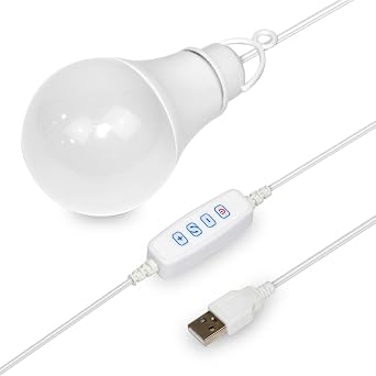 SinKeu 5W LED Bulb - Compatible with G120, G200, G300, G600, R200, E300, HP500S Power Stations | Portable USB Light for Camping, Emergency, Indoor & Outdoor Use