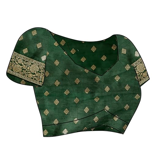 Image of StyleScope Women's Kanjivaram Banarasi Jacquard Silk Saree With Unstitched Blouse Piece (Silk Hanumann)