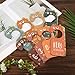 BOXOB 8pcs Baby Closet Dividers for Clothing Organizer, Double-Sided Baby Wardrobe Organizer Divider Wooden Clothes Size Classification Hanger from Newborn to 24 Months Nursery Decor Gift (Color 1)