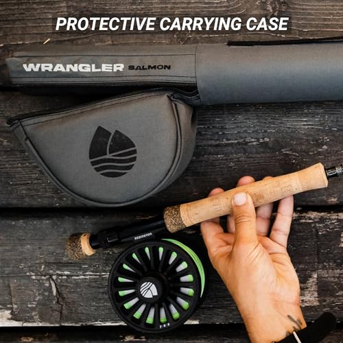 Image of Redington Wrangler Fly Fishing Kit, Medium Fast Action Rod, Crosswater Reel, Fly Line, Leader, & Carrying Case